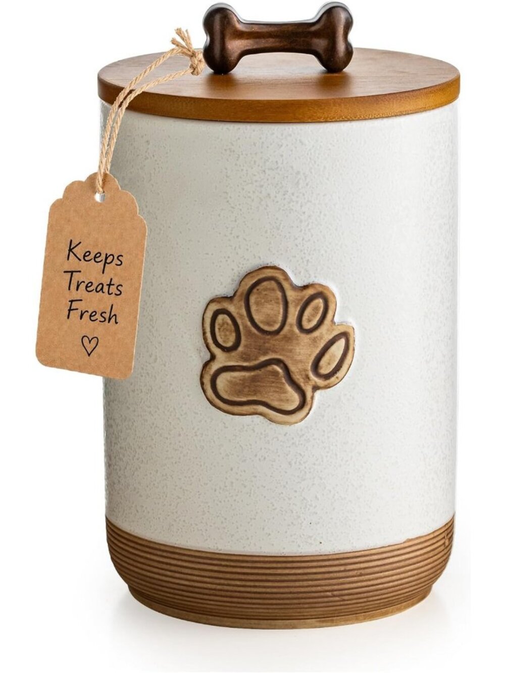 Airtight Dog Treat Container Jar with Lid - Keep Pet Treats Fresh & Crunchy
